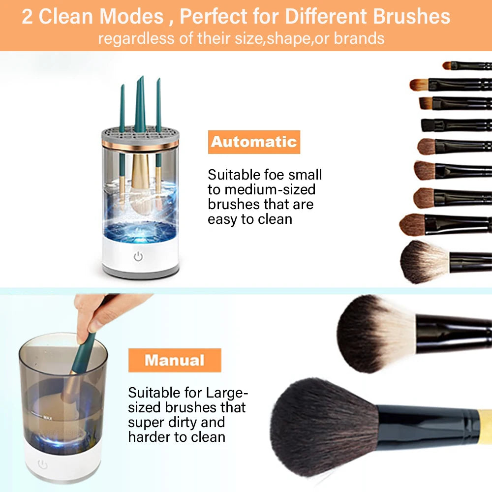 GlamSpin - Electric Makeup Brush Cleaner