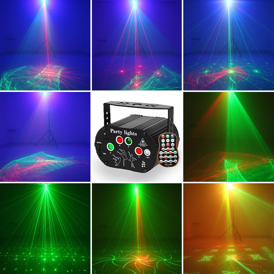 Mini DJ Disco Laser Light Projector USB Rechargeable.