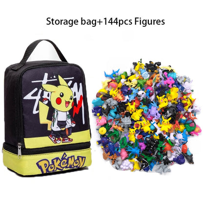 144Pcs/Set Pokemon with Storage Bag