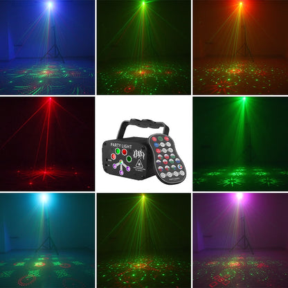 Mini DJ Disco Laser Light Projector USB Rechargeable.