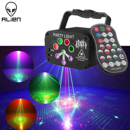 Mini DJ Disco Laser Light Projector USB Rechargeable.