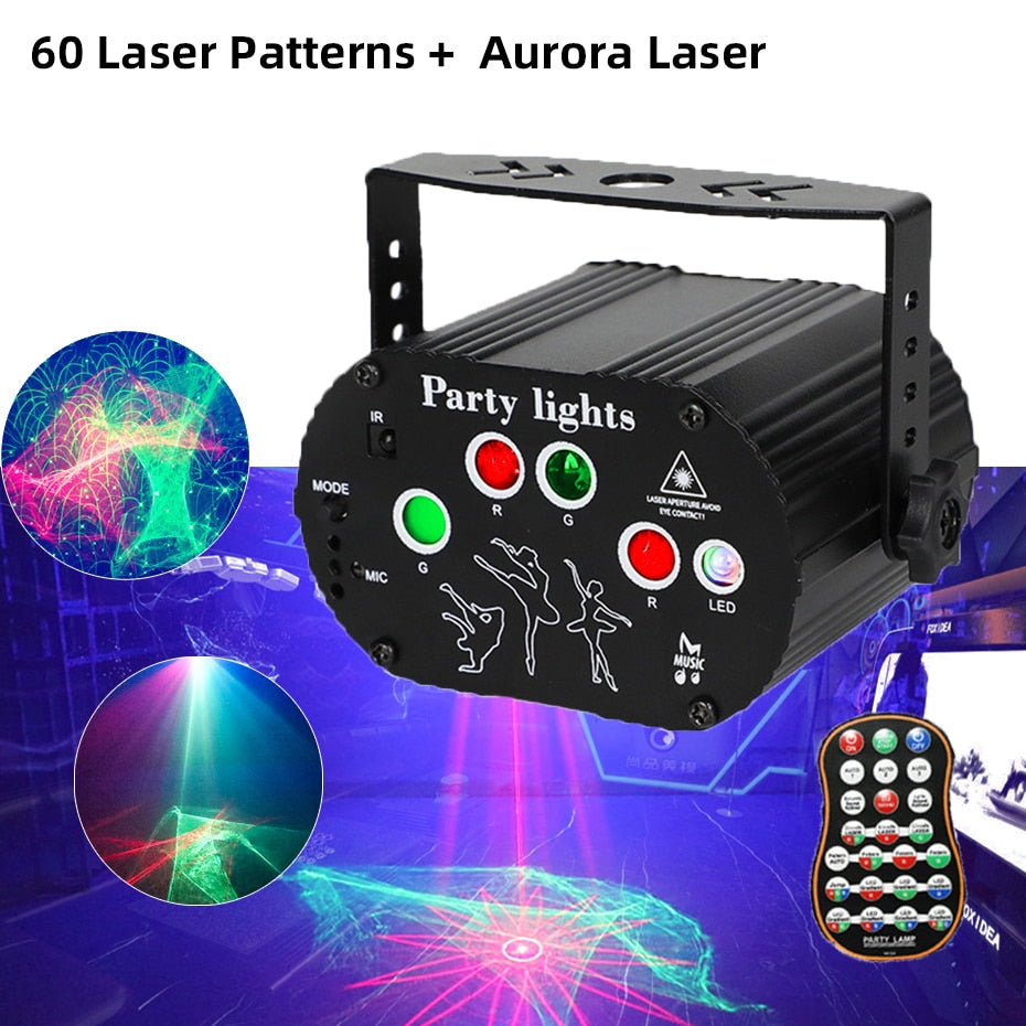 Mini DJ Disco Laser Light Projector USB Rechargeable.